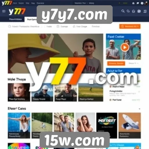 Explore a interface amigável do site y7y7.com